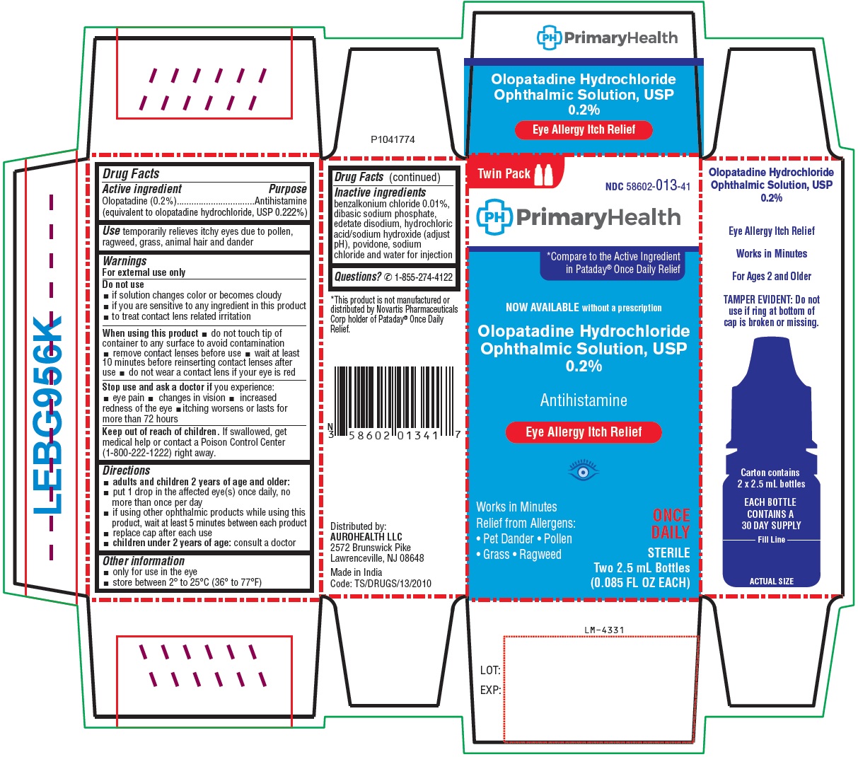 PACKAGE LABEL-PRINCIPAL DISPLAY PANEL-0.2% (2.5 mL Container Carton) Twin Pack
