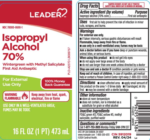 Isopropyl alcohol (70% conc.)