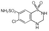 Hydrochlorothiazide Chemical Structure