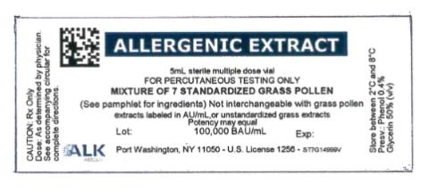 ALLERGENIC EXTRACT
DIN 02325535
5mL sterile multiple dose vial
MIXTURE OF STANDARDIZED GRASS MIX #4-S
