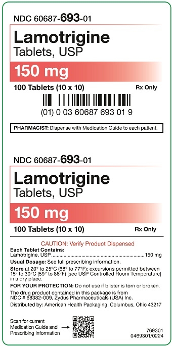 150 mg Lamotrigine Tablets Carton