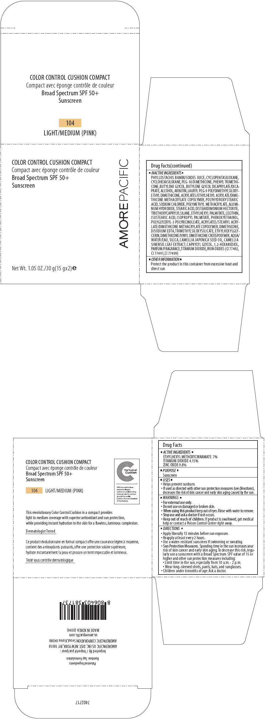 PRINCIPAL DISPLAY PANEL - 30 g Container Carton - 104 LIGHT/MEDIUM (PINK)