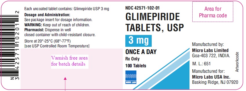 micro labs 3 mg label
