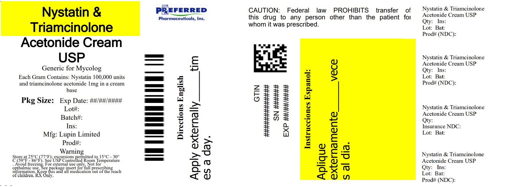 Nystatin and Triamcinolone Acetonide Cream USP