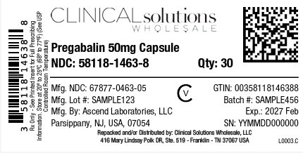 Pregabalin 50mg capsule 30ct blister card