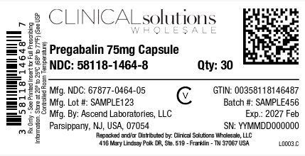 Pregabalin 75mg capsule 30ct blister card