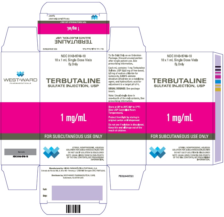 Terbutaline Sulfate Injection, USP 10 x 1 mL Single Dose Vials 1 mg/mL FOR SUBCUTANEOUS USE ONLY