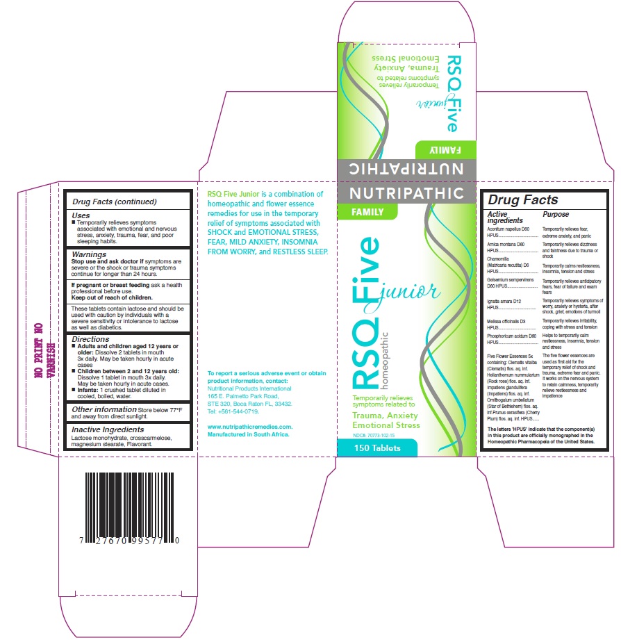 RSQ FIVE JUNIOR TABLETS CARTON