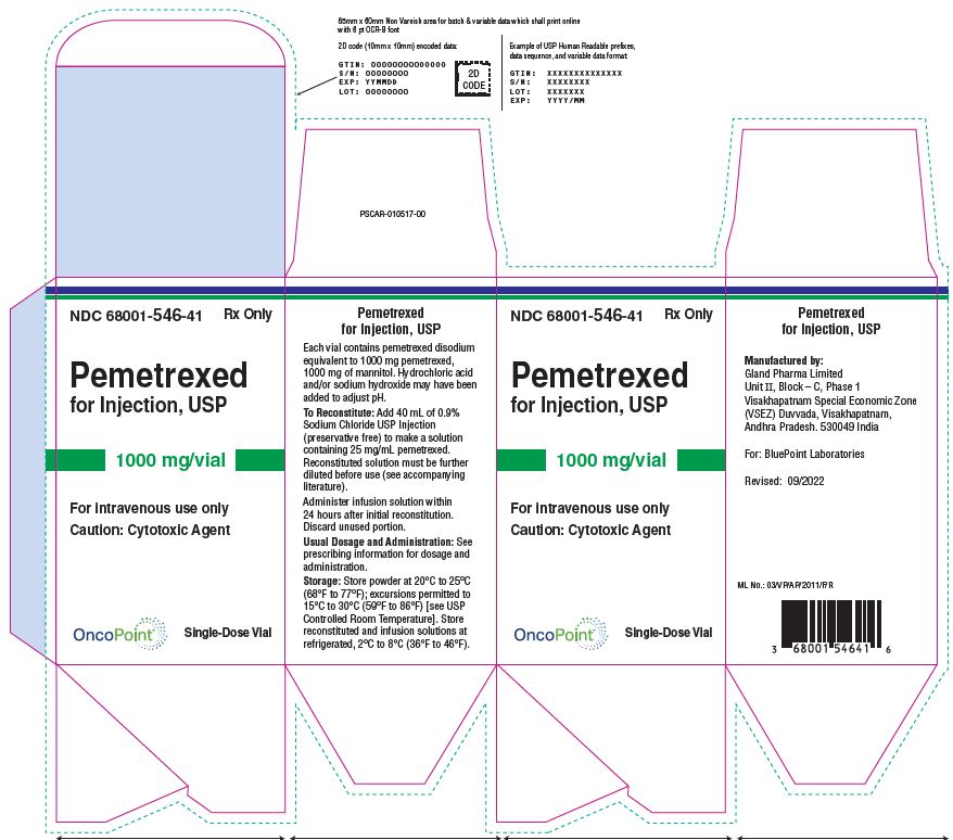 Pemetrexed for Injection 1000mg Carton