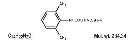 Lidocaine structure