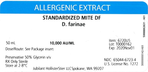 Standardized Mite, D. farinae 50 mL, 10,000 AU/mL Vial Label