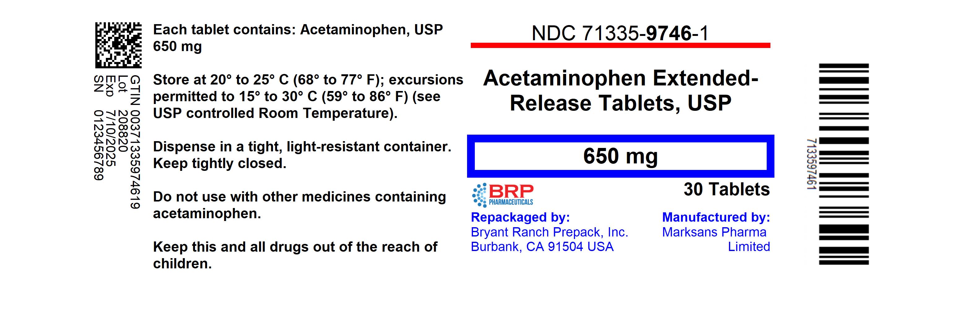 ACETAMINOPHEN acetaminophen tablet extended release tablet, extended