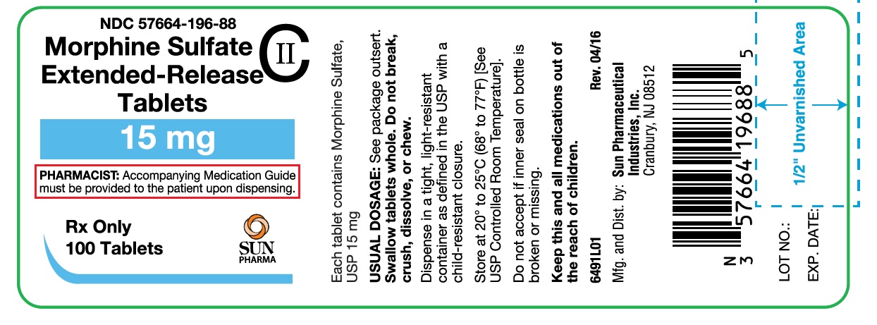 Morphine Sulfate Exended release tablets-15mg