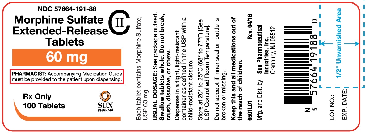 Morphine Sulfate Exended release tablets-60mg