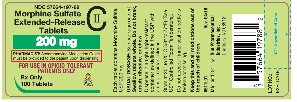 Morphine Sulfate Exended release tablets-200mg