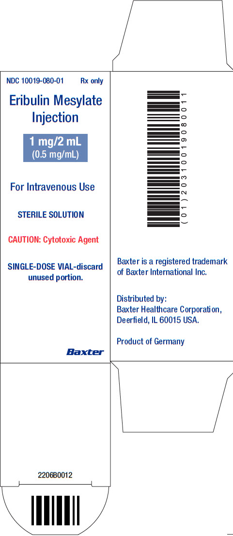 Eribulin Representative Carton Label - NDC: <a href=/NDC/10119-080-01>10119-080-01</a> -2 of 2