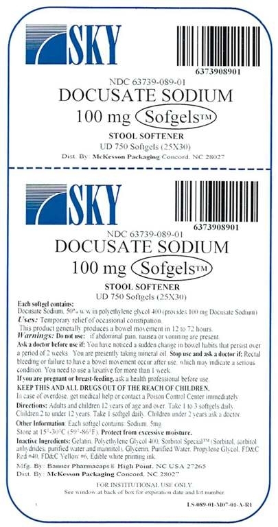 Docusate Sodium UD750 Label