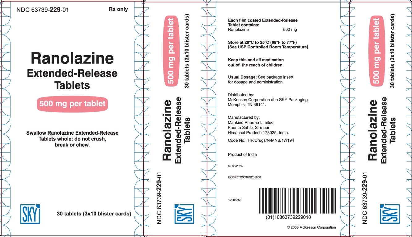 Ranolazine ER tablet Carton