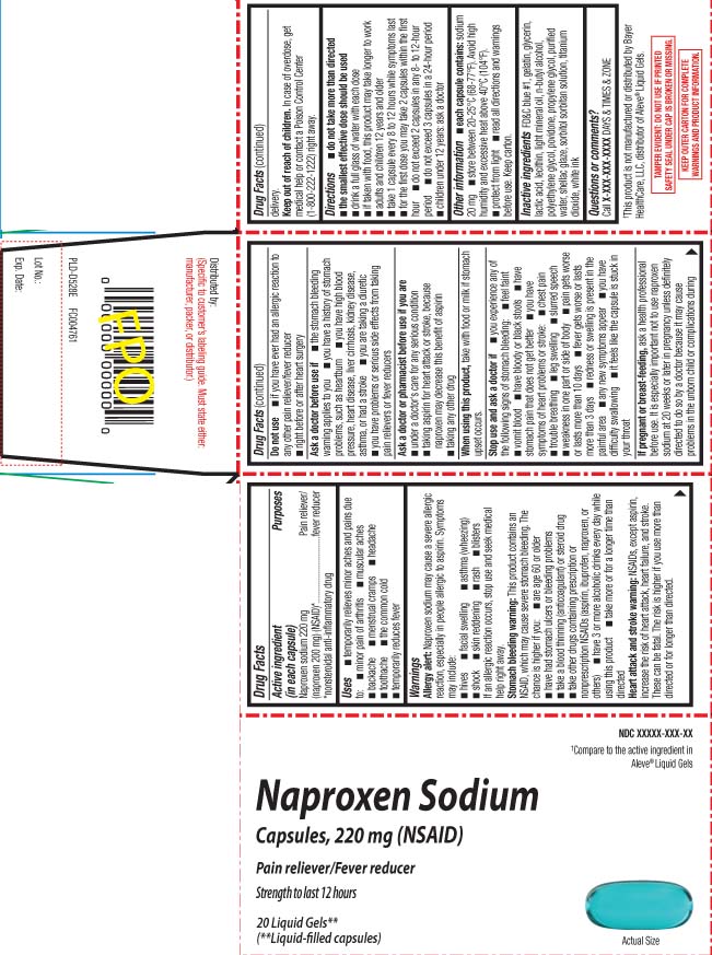 Nparoxen Sodium 220 mg (naproxen 200 mg) (NSAID)* *nonsteroidal anti-inflammatory drug
