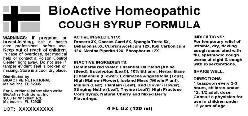 cough syrup formula