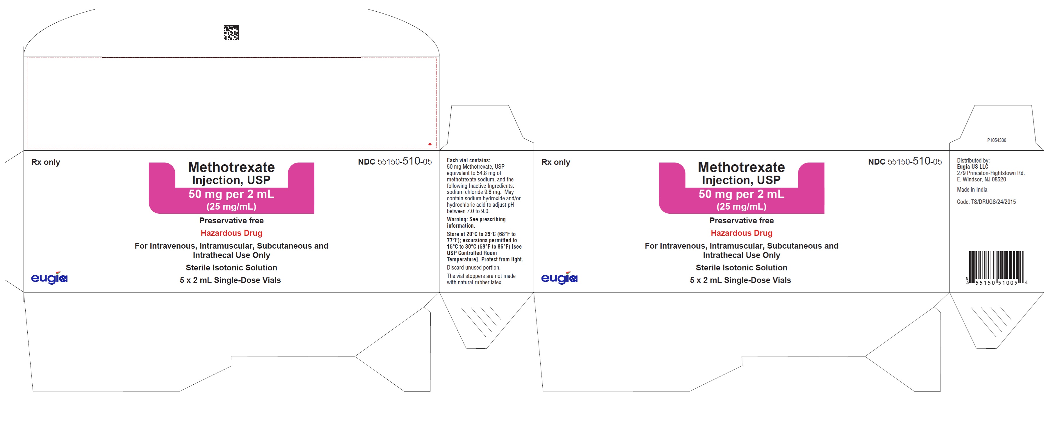 PACKAGE LABEL-PRINCIPAL DISPLAY PANEL - 50 mg per 2 mL - Container-Carton (5's Pack)