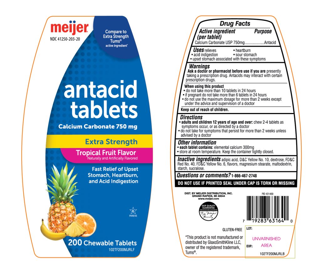 meijer antacid tablets extra strength tropical fruit flavor