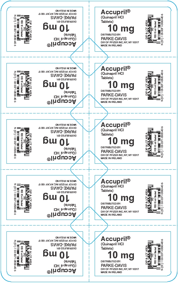 PRINCIPAL DISPLAY PANEL - 10 mg Blister Pack
