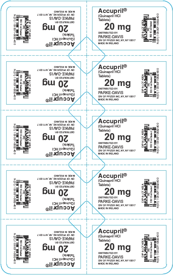 PRINCIPAL DISPLAY PANEL - 20 mg Blister Pack