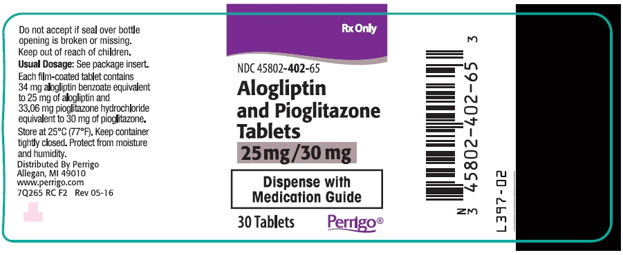 PRINCIPAL DISPLAY PANEL - 25 mg/30 mg Tablet Bottle Label