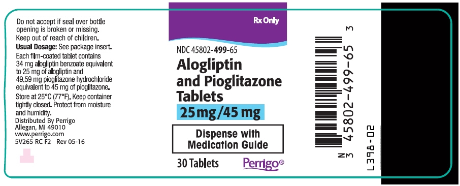 PRINCIPAL DISPLAY PANEL - 25 mg/45 mg Tablet Bottle Label
