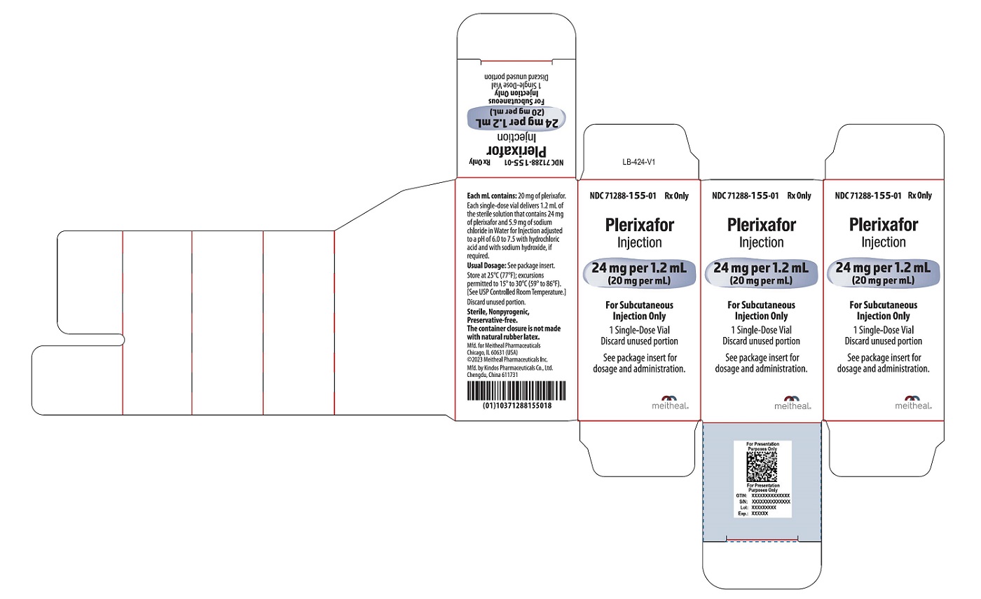PRINCIPAL DISPLAY PANEL – Plerixafor Injection 24 mg per 1.2 mL Carton