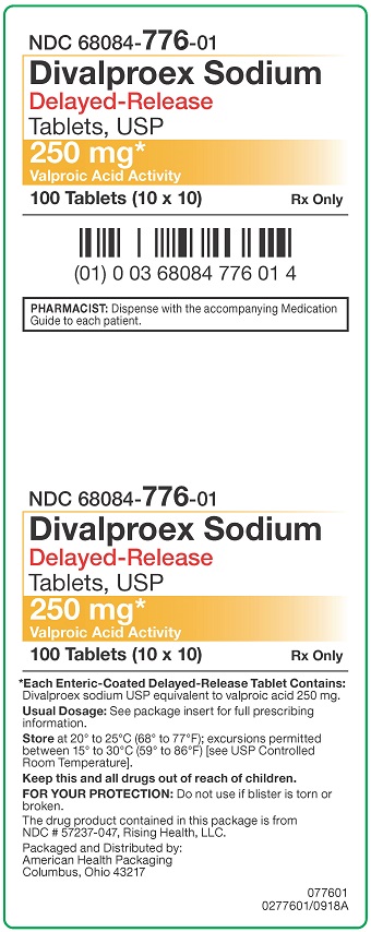 250 mg Divalproex Sodium DR Tablets Carton