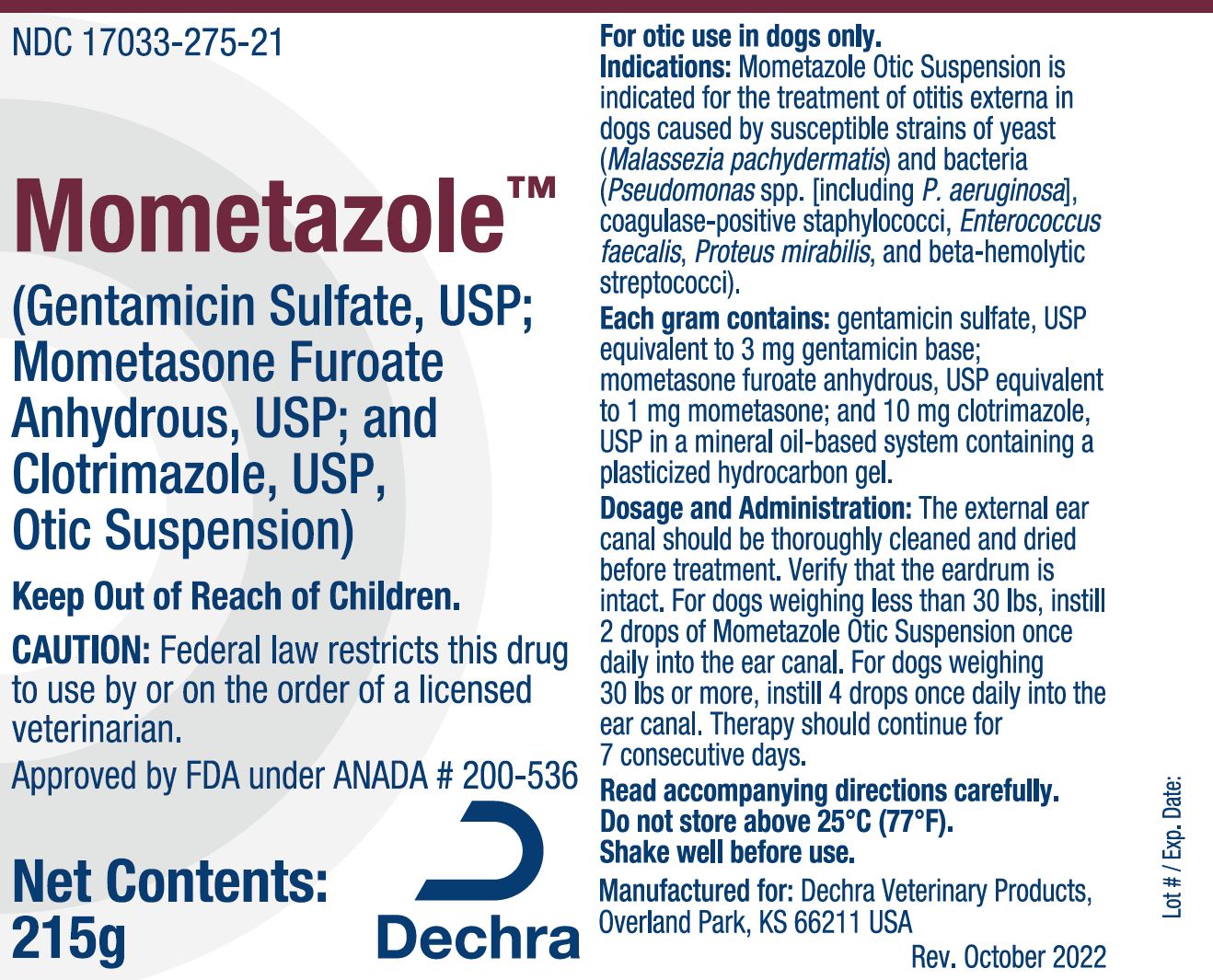 215 g Mometazole Container Label