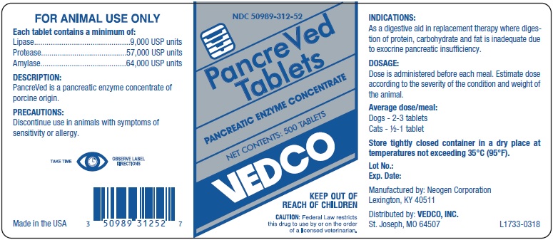 PancreVed Tablets 500ct