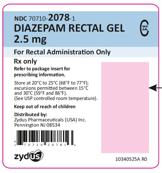 2.5 mg Container label