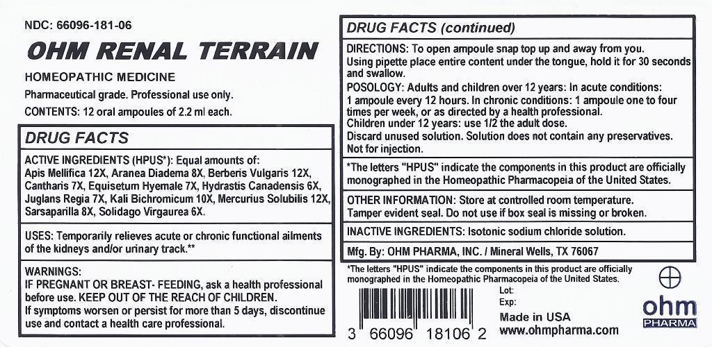 Terrain box label English