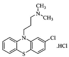 chlorpromazinestructure