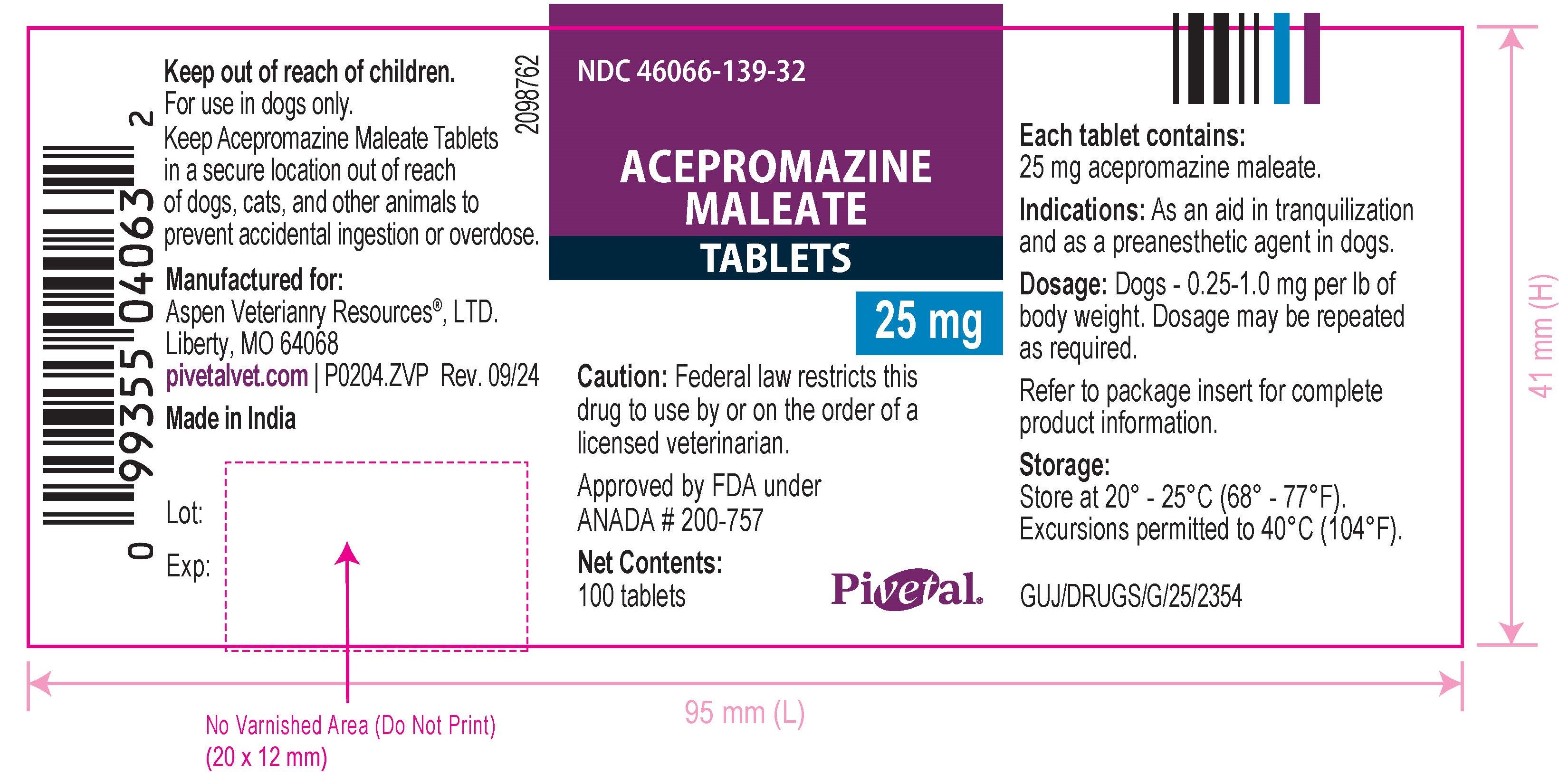 25 mg 100 tab