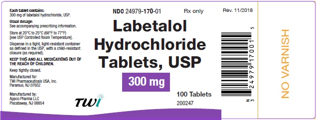 Labetalol HCl 300 mg Tablets