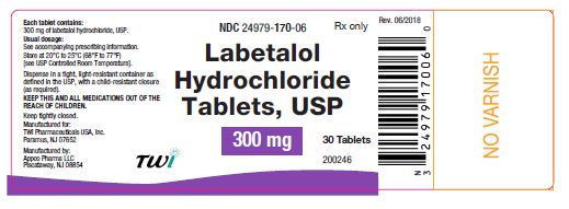 Labetalol HCl 300 mg Tablets