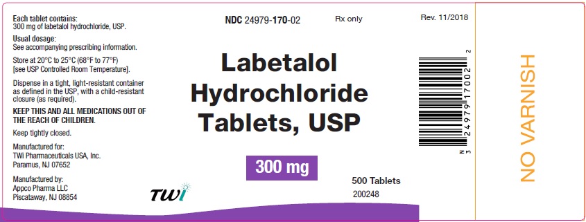 Labetalol HCl 300 mg Tablets