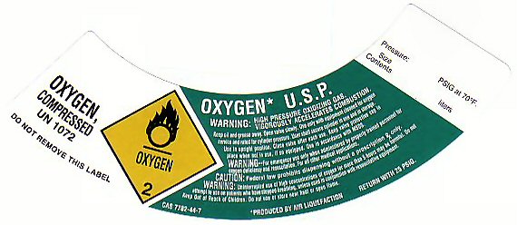 OXYGEN LABEL