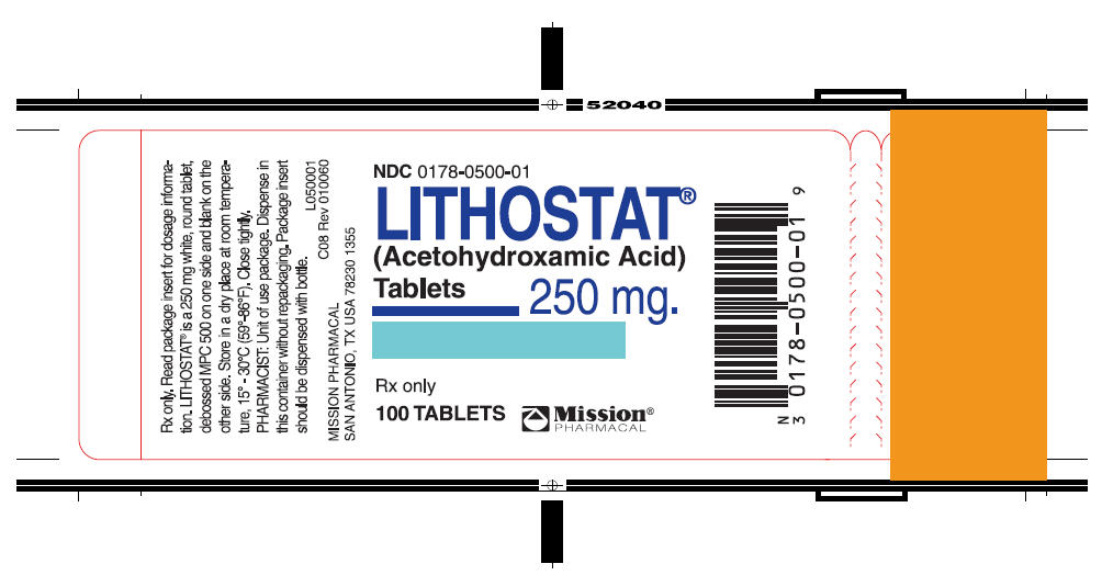 Lithostat 250mg-label-0178-0500-01