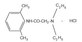 Chemical Structure Lidocaine