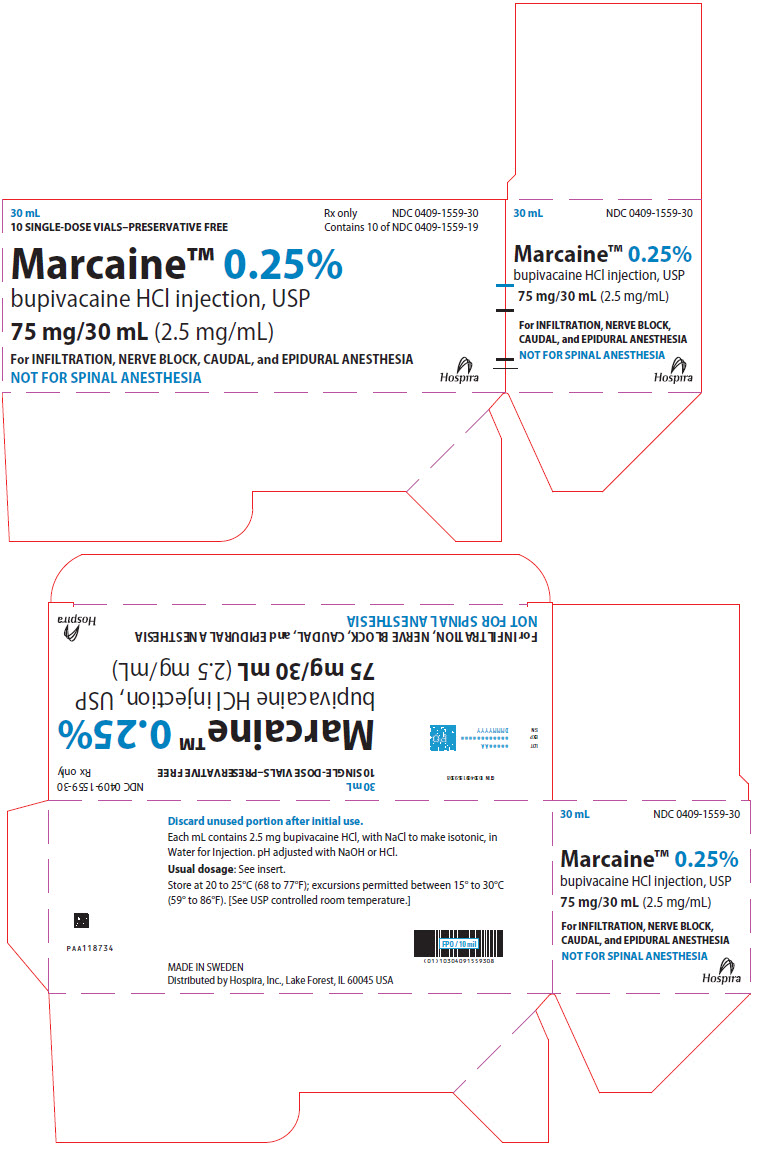 PRINCIPAL DISPLAY PANEL - 75 mg/30 mL Vial Carton - 1559
