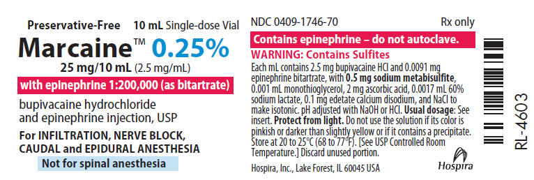 PRINCIPAL DISPLAY PANEL - 25 mg/10 mL Vial Label - 1746