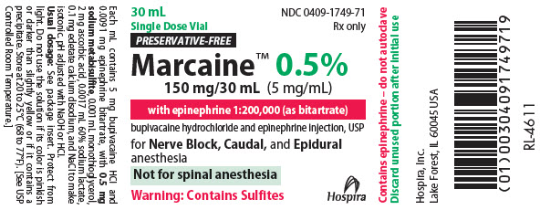 PRINCIPAL DISPLAY PANEL - 150 mg/30 mL Vial Label - 1749