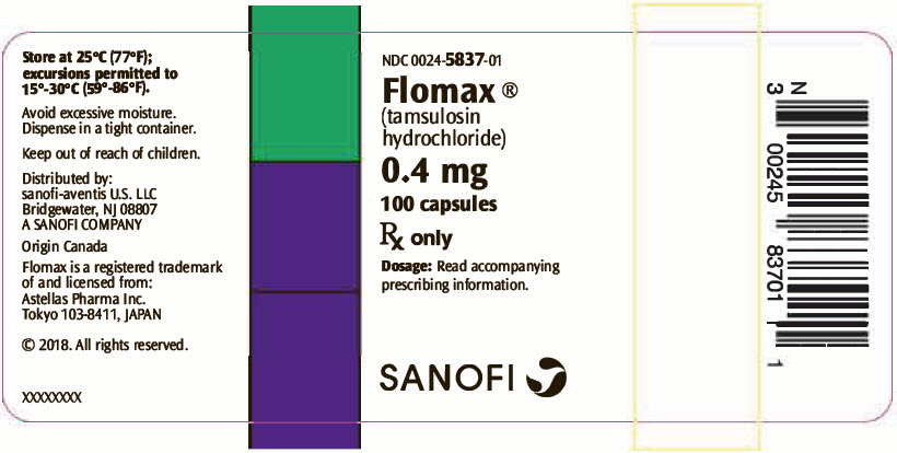 PRINCIPAL DISPLAY PANEL - 0.4 mg Capsule Bottle Label