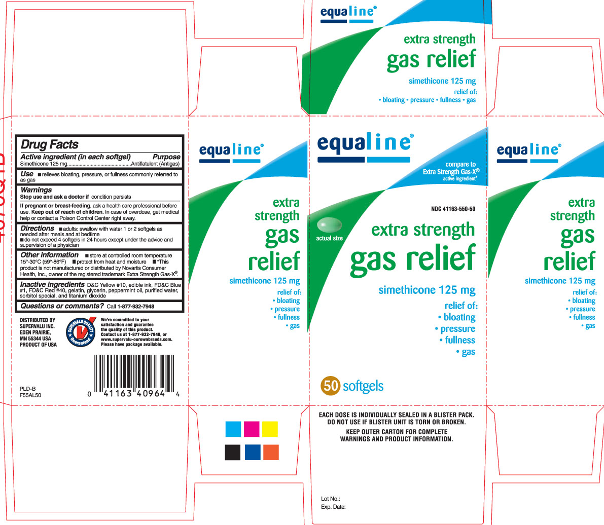 Equaline supervalu extra strength gas relief