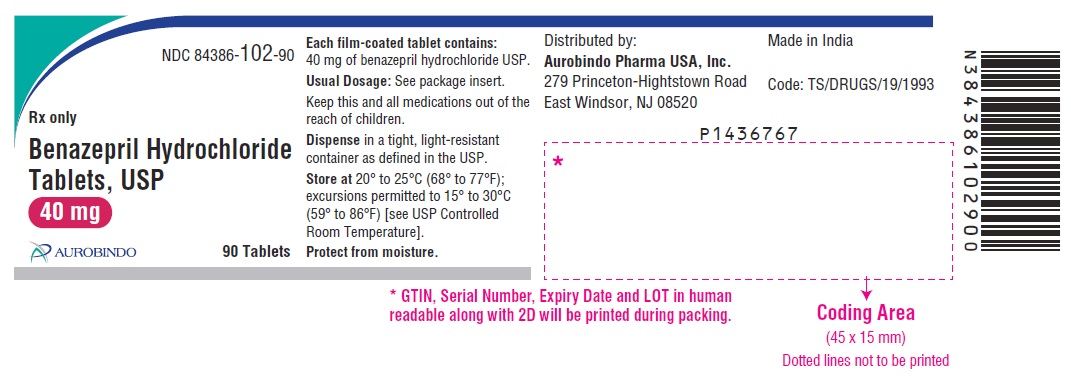 PACKAGE LABEL-PRINCIPAL DISPLAY PANEL - 40 mg (90 Tablets Bottle)